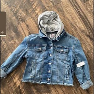 Girl justice jean jacket